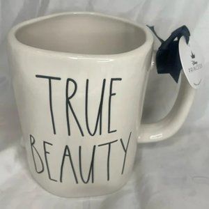 New Rae Dunn Disney Princess Mug TRUE BEAUTY Beauty & the Beast
